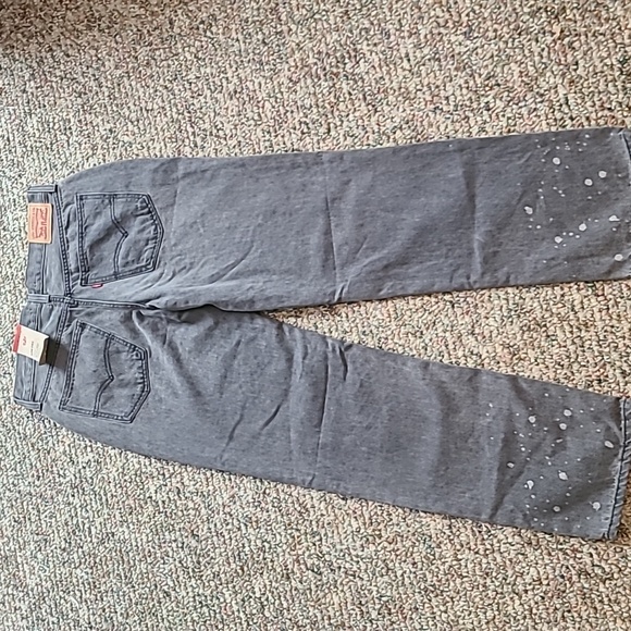 LEVIS WOMENS LIW PRO STRAIGHT GRAY JEANS SIZE 28 SEE MEASUREMENTS IN PICTURES - Picture 8 of 16